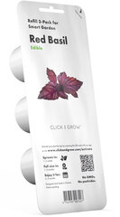 Click & Grow Smart Garden refill Красный Базилик 3шт цена и информация | Семена приправ | 220.lv