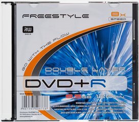 Omega Freestyle DVD+R DL Double Layer 8.5GB 8x slim cena un informācija | Vinila plates, CD, DVD | 220.lv