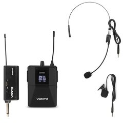 Комплект беспроводного микрофона Vonyx WM55B с функцией Plug-and-Play UHF цена и информация | Микрофоны | 220.lv