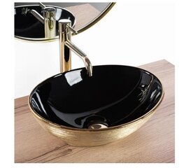 Rea Sofia Black Gold Brush galda izlietne cena un informācija | Izlietnes | 220.lv