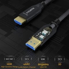 Bomenya HDMI, 20 m cena un informācija | Kabeļi un vadi | 220.lv
