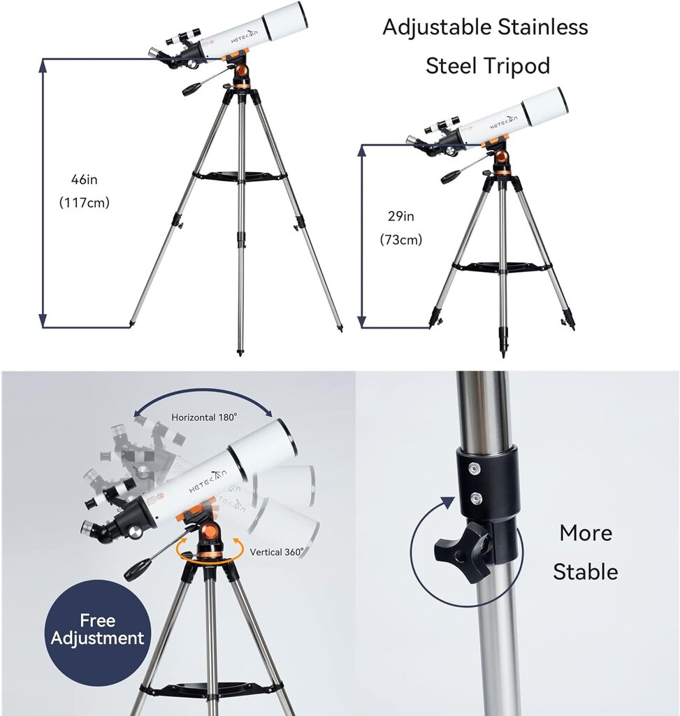 Hetekan цена и информация | Teleskopi un mikroskopi | 220.lv