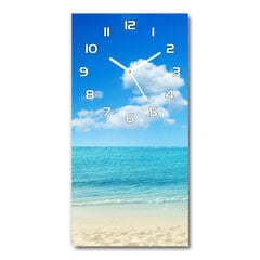 Настенные часы, Тропический пляж, 40x118см цена и информация | Часы | 220.lv