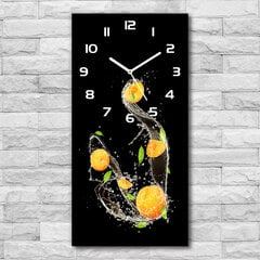 Sienas pulkstenis Oranžs cena un informācija | Pulksteņi | 220.lv