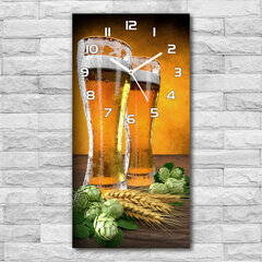 Sienas pulkstenis Divas glāzes alus cena un informācija | Pulksteņi | 220.lv