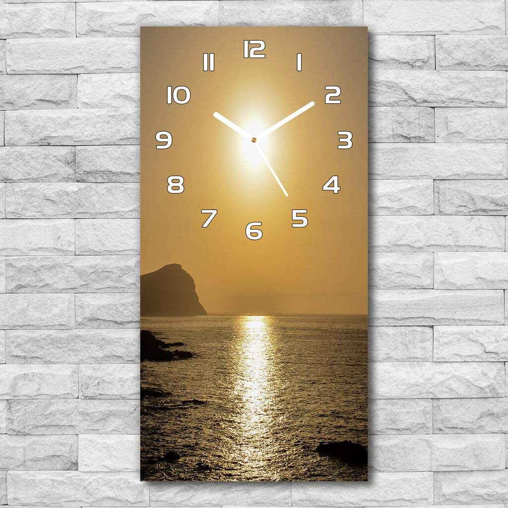 Sienas pulkstenis Saulrieta jūra cena un informācija | Pulksteņi | 220.lv