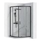 REA LOOK melna dušas kabīne 90x90 цена и информация | Dušas kabīnes | 220.lv