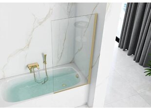 REA ELEGANT zelta matēts ekrāns 80 vannai cena un informācija | Piederumi vannām un dušas kabīnēm | 220.lv