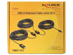 Delock 83453, USB-A M/F, 30 м цена и информация | Кабели и провода | 220.lv