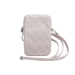 Guess PU 4G Triangle Logo Wallet Phone Bag Zipper Pink цена и информация | Чехлы для телефонов | 220.lv