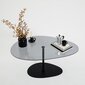 Kafijas galdiņš Asir, 90x40x60 cm, tumši pelēks/melns cena un informācija | Žurnālgaldiņi | 220.lv