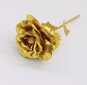 Stabilizēta mūžīgā roze kastītē, zelta krāsā цена и информация | Stabilizētās rozes, augi | 220.lv