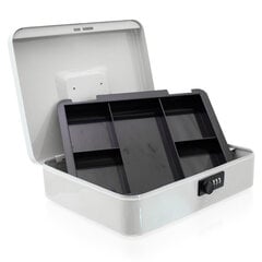 Металлический ящик для денег 30 см, серый цена и информация | Сейфы | 220.lv