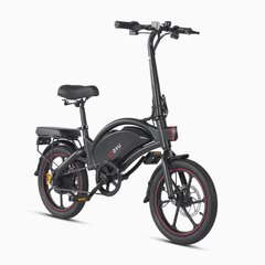 Elektriskais velosipēds DYU D16, 16", melns cena un informācija | Elektrovelosipēdi | 220.lv