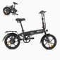 Elektriskais velosipēds DYU A1F, 16", melns cena un informācija | Elektrovelosipēdi | 220.lv