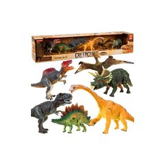 Dinozaurai - kilnojamos figūrėlės, 6 vnt. 22398 цена и информация | Конструктор автомобилей игрушки для мальчиков | 220.lv