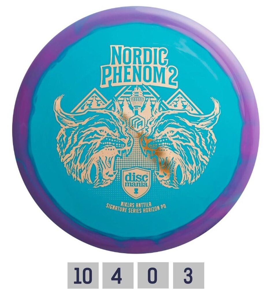 Disku golfa disks Discmania Distance Driver S-Line PD Nordic Phenom 2, zils цена и информация | Disku golfs | 220.lv