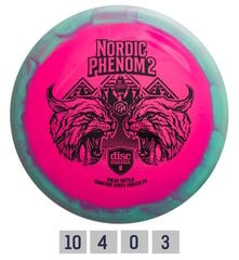 Disku golfa disks Discmania Distance Driver S-Line PD Nordic Phenom 2, rozā цена и информация | Диск-гольф | 220.lv