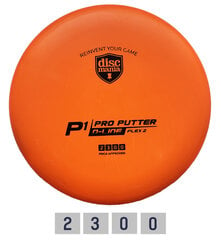 Disku golfa disks Discmania Putter D-Line P1 Flex 2, oranžs cena un informācija | Disku golfs | 220.lv