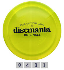 Disku golfa disks Discmania Fairway Driver C-Line FD3 Originals Barstamp, dzeltens cena un informācija | Disku golfs | 220.lv