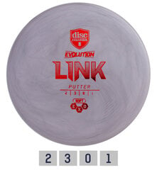 Discgolf DISCMANIA Putter SOFT EXO LINK Evolution Grey 2/3/0/1 цена и информация | Диск-гольф | 220.lv