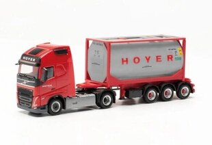 Volvo FH Gl. 20ft Tankcontainer-Sattelzug Hoyer 316316 HERPA 1:87 cena un informācija | Kolekcionējamie modeļi | 220.lv