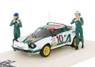 Lancia Stratos HF #10 Winner Rallye Monte Carlo 1976 with Figurines S.Munari/S.Maiga 1:43 IXO SPRM001-76 cena un informācija | Kolekcionējamie modeļi | 220.lv