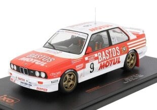 BMW M3 E30 #9 Rallye Tour de Corse 1988 F.Chatriot / M.Perin 24RAL029B IXO 1:24 cena un informācija | Kolekcionējamie modeļi | 220.lv