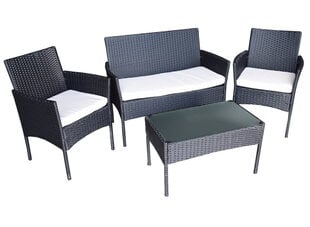 комплект садовой мебели на 4 персоны технораттан диван с креслами и столом цена и информация | Комплекты уличной мебели | 220.lv