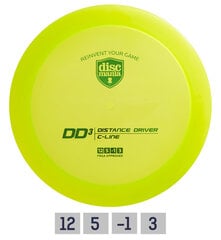 Discgolf DISCMANIA Distance Driver C-LINE DD3 Green 12/5/-1/3 цена и информация | Диск-гольф | 220.lv