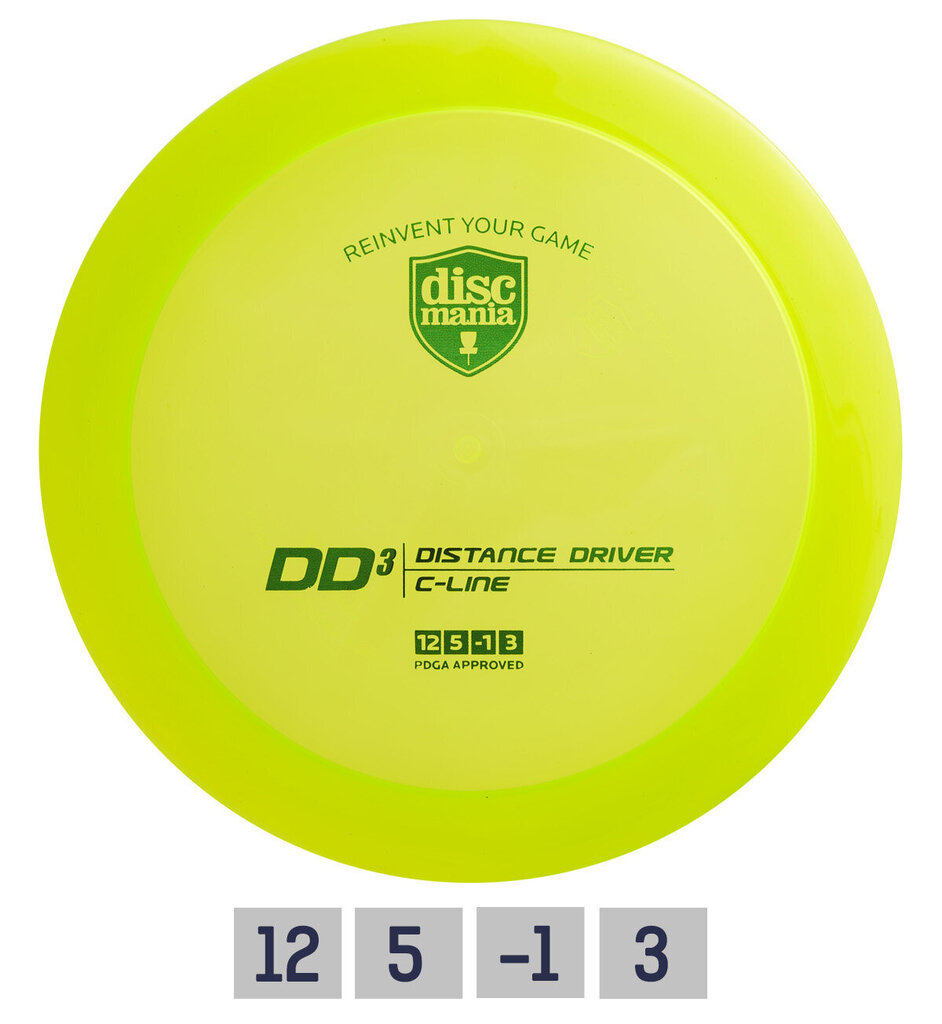 Disku golfa disks Discmania Distance Driver C-Line DD3, zaļš cena un informācija | Disku golfs | 220.lv