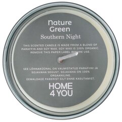 Ароматическая свеча в стакане NATURE GREEN H9,5 см, Southern Night цена и информация | Подсвечники, свечи | 220.lv