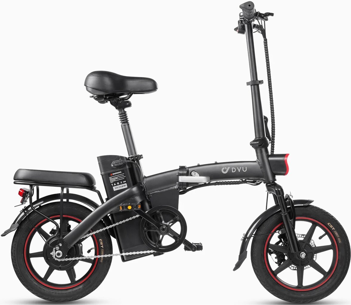 Elektriskais velosipēds DYU A5, 14", melns cena un informācija | Elektrovelosipēdi | 220.lv