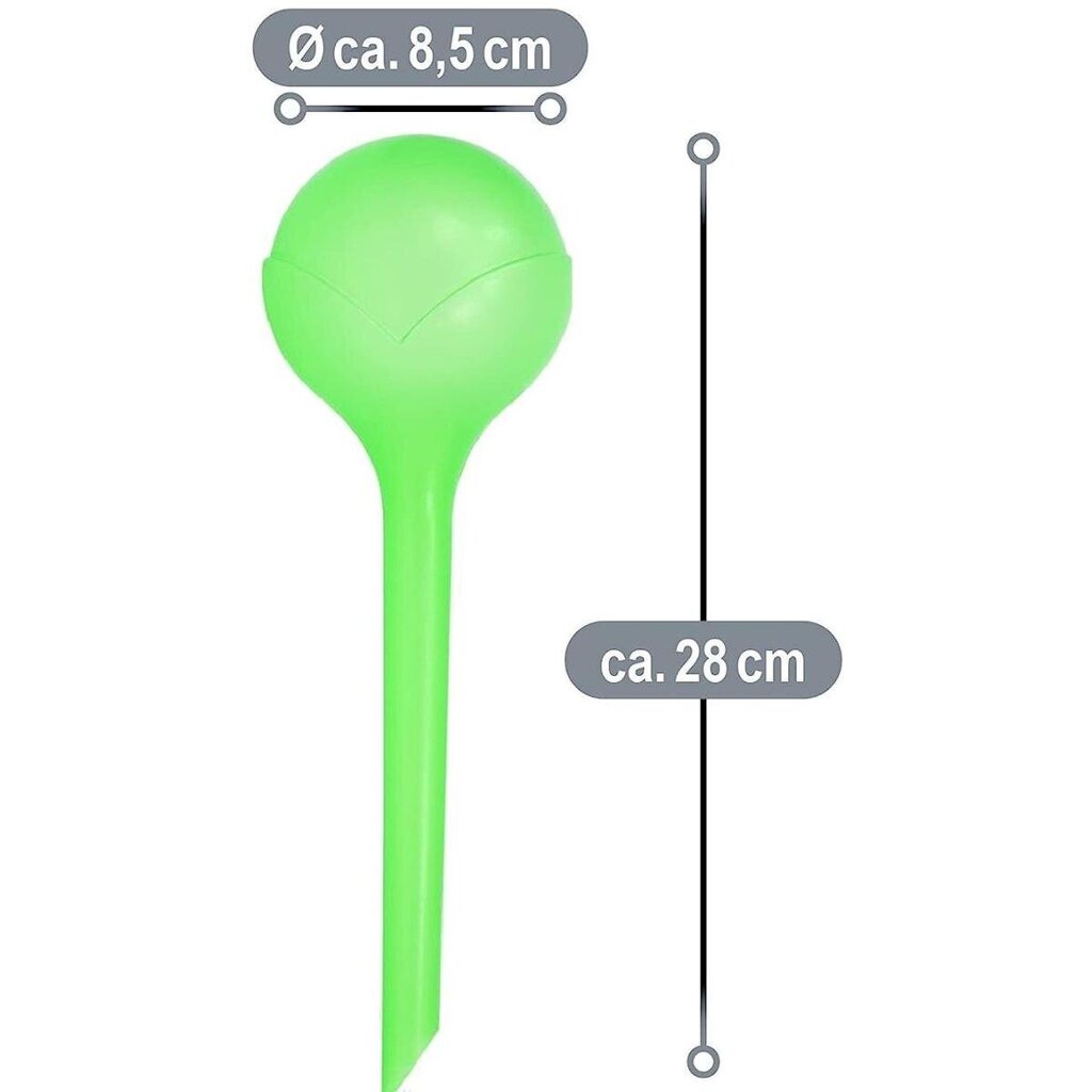 Automātiskā laistīšanas kanna Pro Garden, 250ml, 2 gab., zaļa cena un informācija | Laistīšanas sistēmas | 220.lv