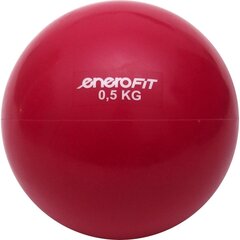 мяч с грузом 0,5 кг, розовый, enero fit цена и информация | Гимнастические мячи | 220.lv