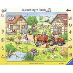 Пазл Ravensburger большой 24 детали Моя маленькая ферма цена и информация | Пазлы | 220.lv