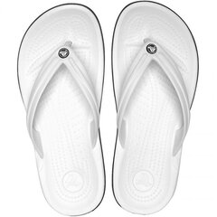 Crocs flip-flops vīriešiem Crocband Flip 11033 100, balts cena un informācija | Vīriešu iešļūcenes, čības, sandales | 220.lv