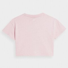 Женская футболка 4F, розовая цена и информация | Рубашки для девочек | 220.lv