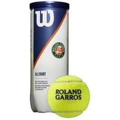 Tenisa bumbu komplekts Wilson Roland Garros, dzeltenas, 3 gab. cena un informācija | Āra tenisa preces | 220.lv