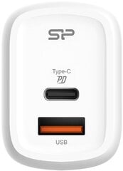 Silicon Power charger USB-C/USB QM25 30W, white цена и информация | Зарядные устройства для телефонов | 220.lv