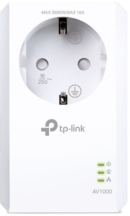 WiFi diapazona paplašinātājs TP-Link Powerline AV1000 Gigabit цена и информация | Elektrības slēdži, rozetes | 220.lv