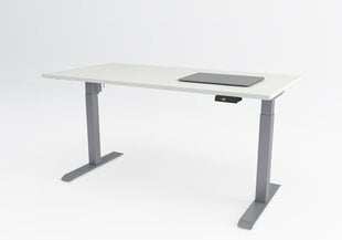 Regulējams galds Ergostock Unico line 120x65 Black цена и информация | Компьютерные, письменные столы | 220.lv