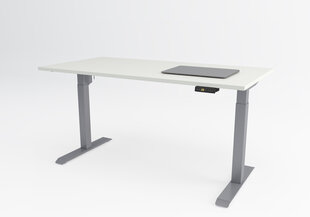 Regulējams galds Ergostock Unico line 160x80 White цена и информация | Компьютерные, письменные столы | 220.lv