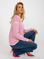 balts un rozā sieviešu klasisks svītrains džemperis rue paris cena un informācija | Sieviešu džemperi | 220.lv