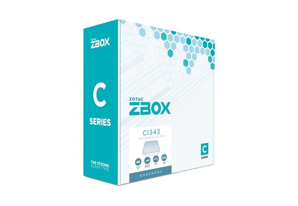 Zotac ZBOX-CI343-BE Mini cena un informācija | Stacionārie datori | 220.lv