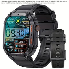 Viedais pulkstenis vīriešiem, melns цена и информация | Смарт-часы (smartwatch) | 220.lv