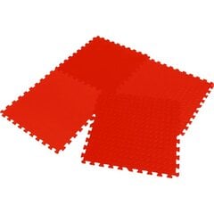 пенопластовый коврик, 60x60, красный цена и информация | Развивающие коврики | 220.lv