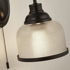 Searchlight sienas lampa Highworth 2671-1BK цена и информация | Настенные светильники | 220.lv