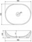 Keramikas izlietne galda virsmas Silla white 48x35x14 cm cena un informācija | Izlietnes | 220.lv