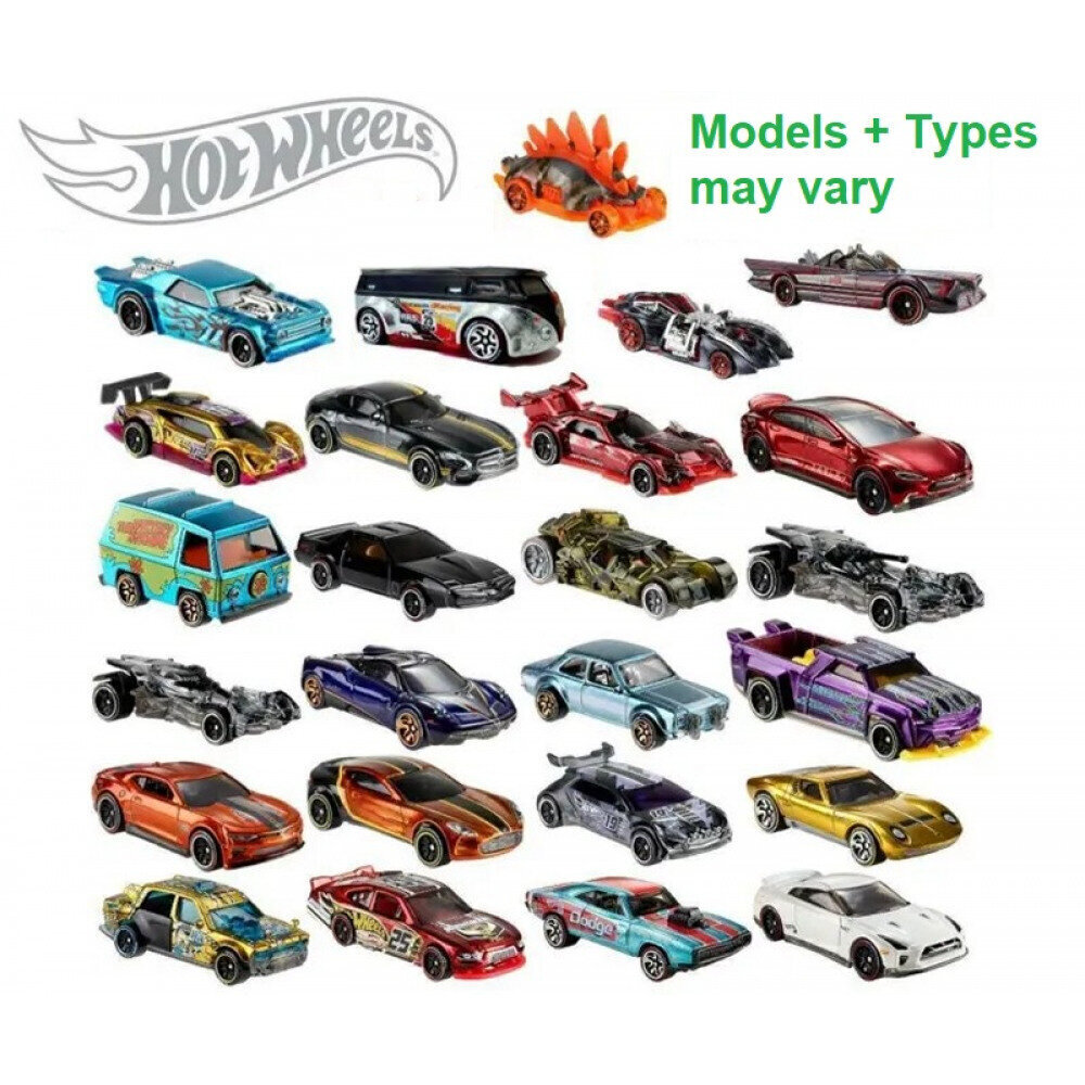 Hot Wheels Diecast Cars, iepakojumā 20 цена и информация | Rotaļlietas zēniem | 220.lv